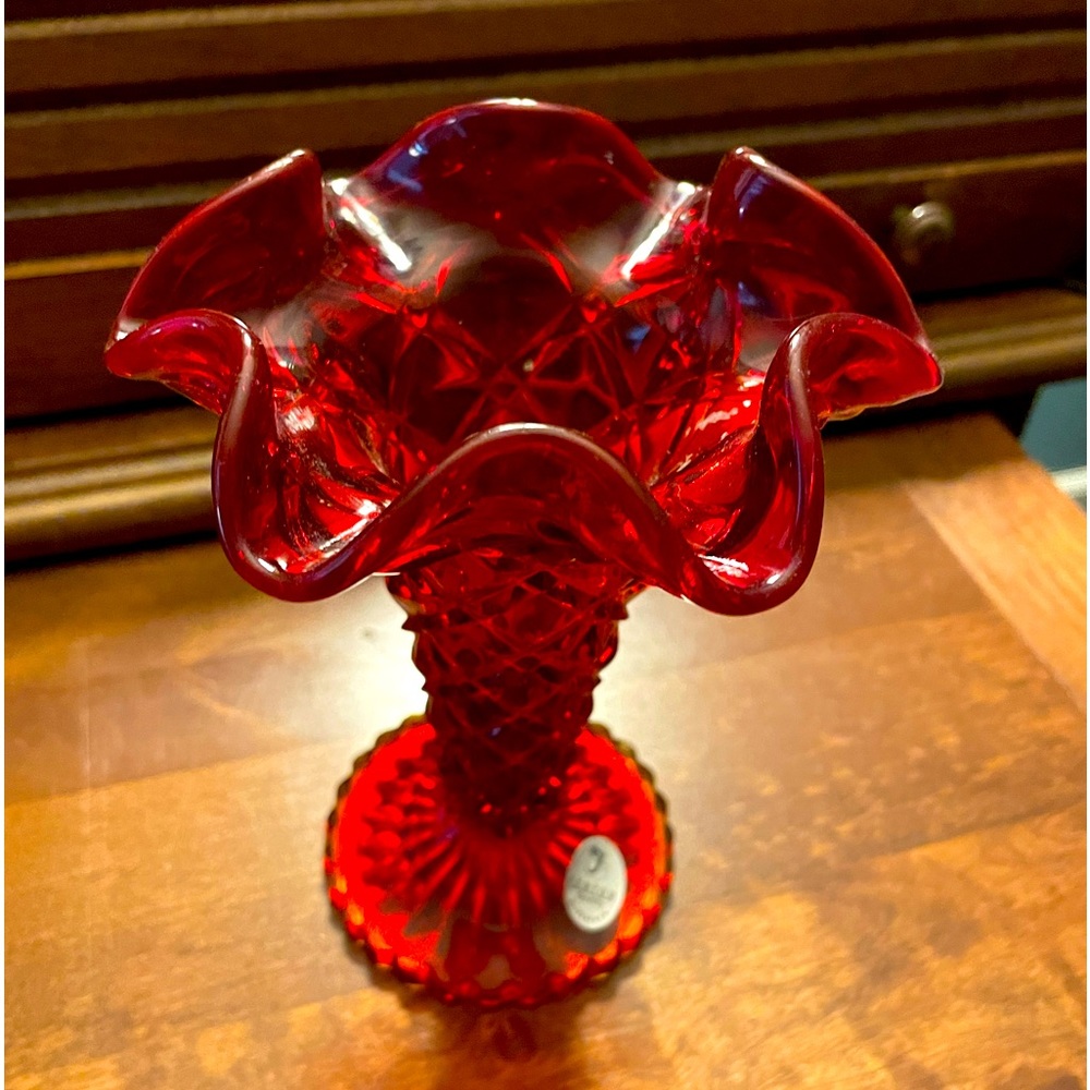 Fenton red glass